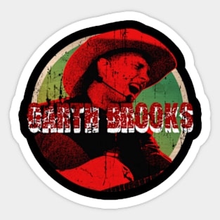 Garth Brooks red Sticker